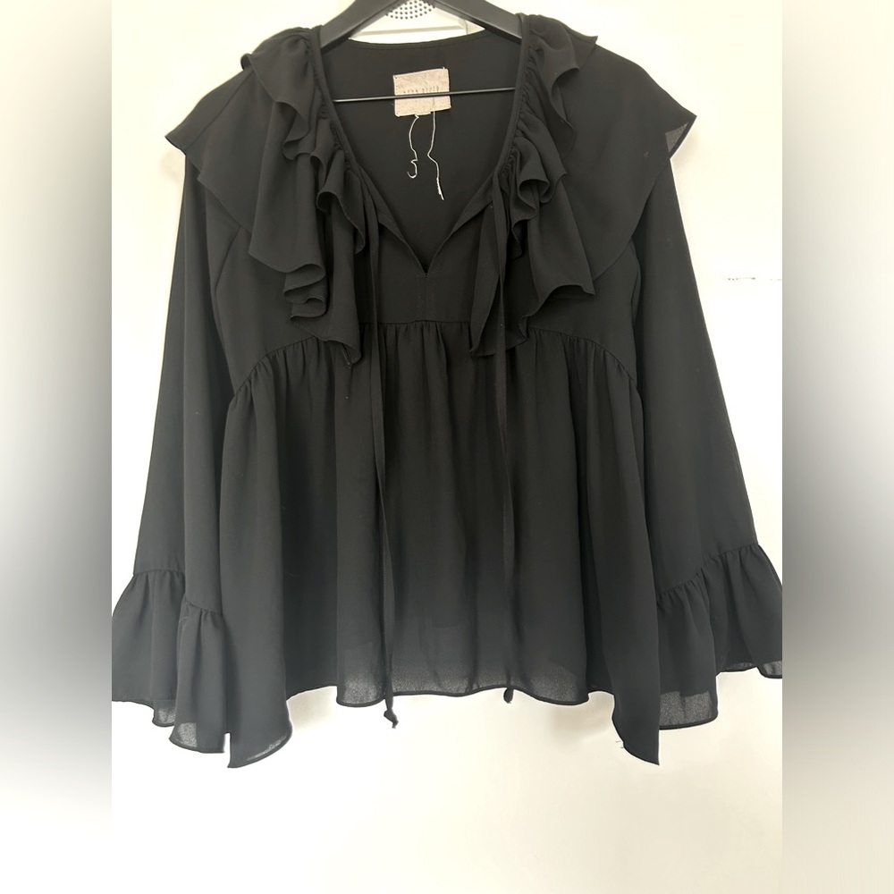 Moon River: Ruffled Blouse
